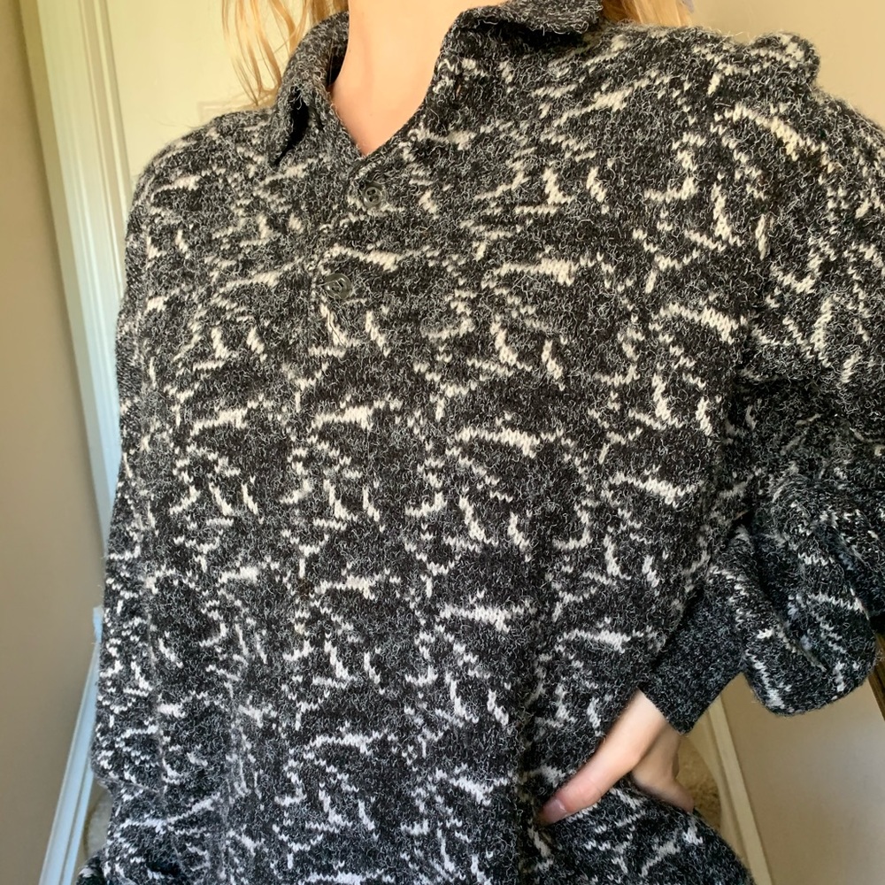 Gray Quarter Button Up